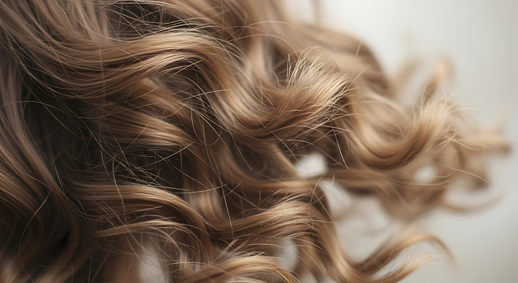 Primer plano de rizos rubios