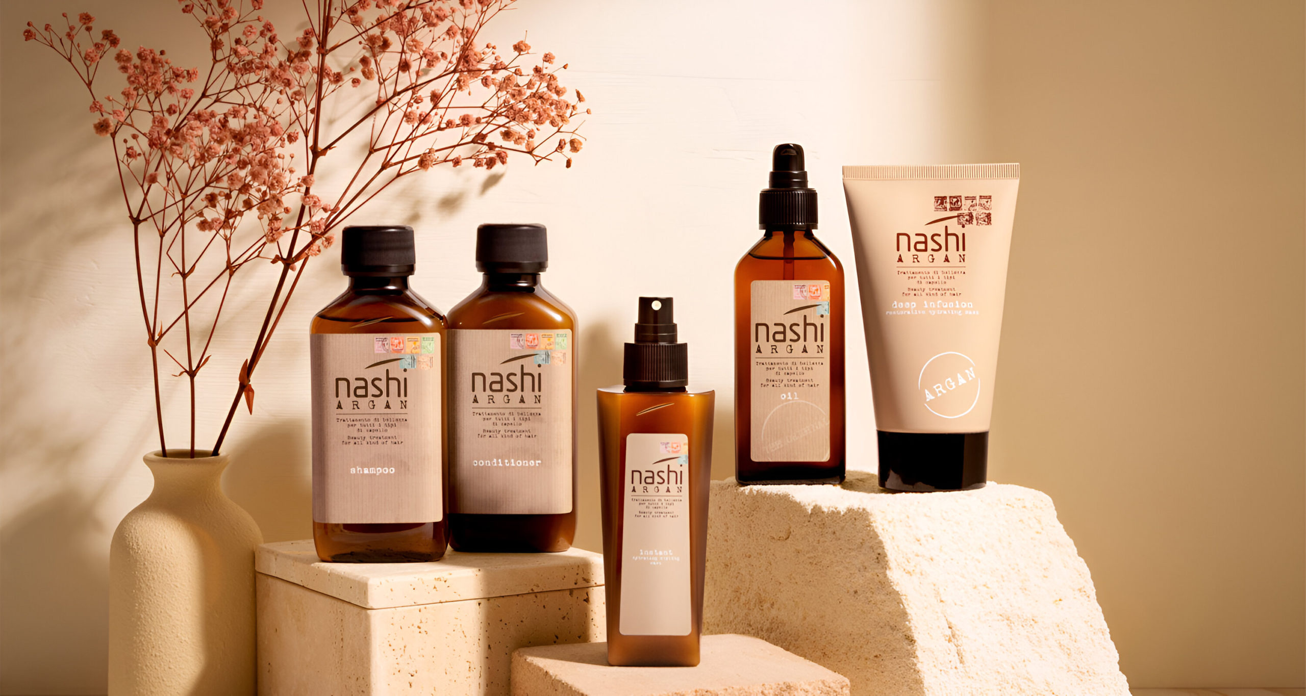 Gama de productos para el cabello Nashi Argan